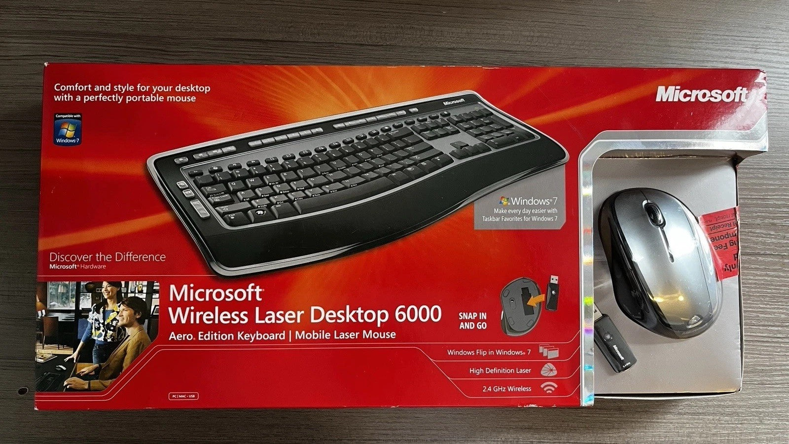 Rare Microsoft Wireless Laser Desktop 6000 Keyboard (Aero Edition) Unopened New